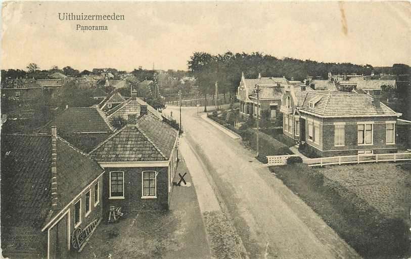 377-413-009 Uithuizermeeden Panorama, Verzamelen, Ophalen of Verzenden, Voor 1920, Groningen