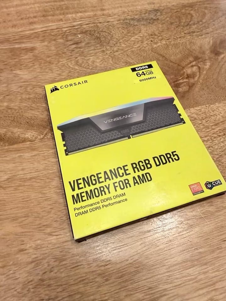Corsair Vengeance RGB DDR5 64GB 6000MHz CL40 2x32GB, Computers en Software, RAM geheugen, Nieuw, Ophalen of Verzenden, Desktop