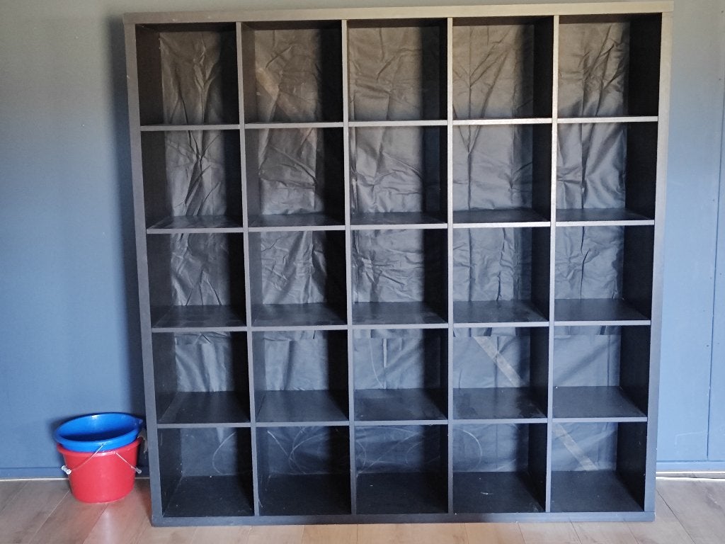 Ikea kallax kast 5x5, Ophalen, Gebruikt, 150 tot 200 cm, 150 tot 200 cm
