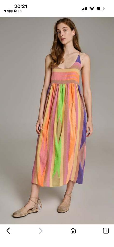 Nieuw!! Devotion Red Iaspis Maxi Dress - Beige / Blue - M, Maat 38/40 (M), Blauw, Nieuw, Ophalen of Verzenden