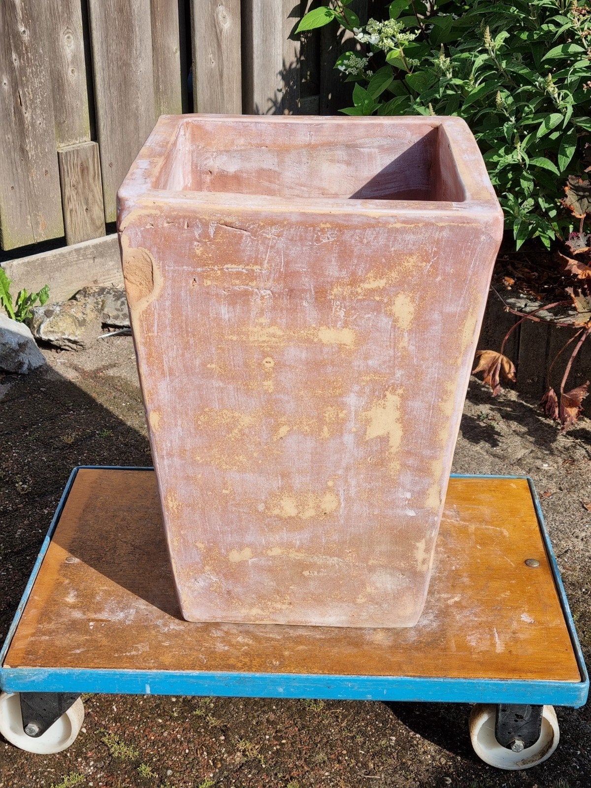 grote plantenbak  terracotta, Ophalen, Steen, Vierkant, Balkon