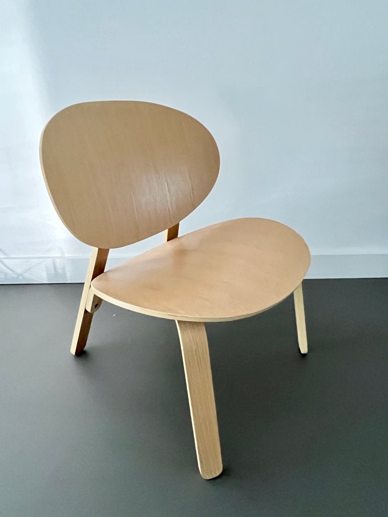 Loungestoel | Relaxstoel | Stoel Eikenfineer | Ikea | FRÖSET, Ophalen, Bruin, Zo goed als nieuw, Scandinavisch, Basic, Tijdloos