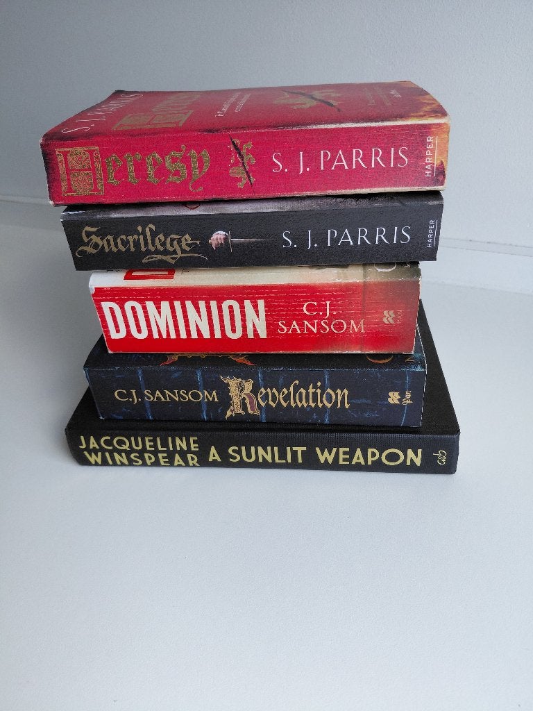 5 x crime novels thrillers Shardlake Sansom Parris Engels, Boeken, Ophalen, Gelezen, Europa overig