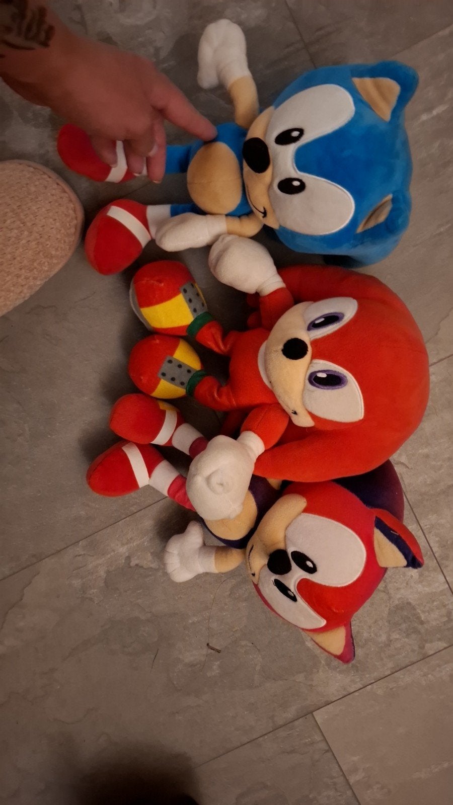 Sonic the Hedgehog Knuffels - Set van 3, Gebruikt, Overige merken, Overige karakters, Overige typen