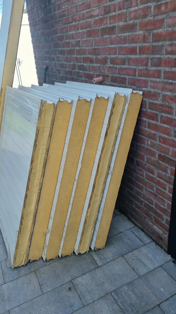 Falk restant sandwichpanelen 12 cm dik, Ophalen, Hardschuim (Pir)