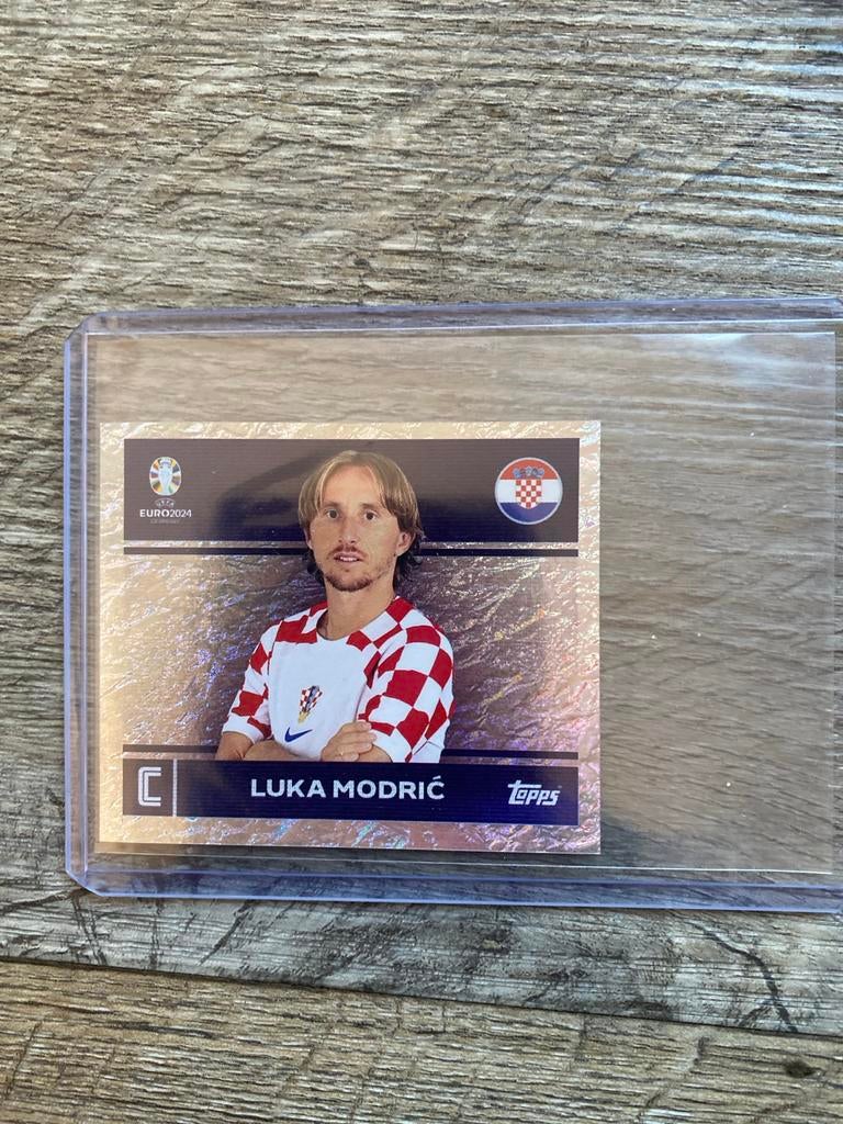 Luka Modric Topps EURO 2024 Sticker - Kroatië, Ophalen of Verzenden, Zo goed als nieuw, Sticker