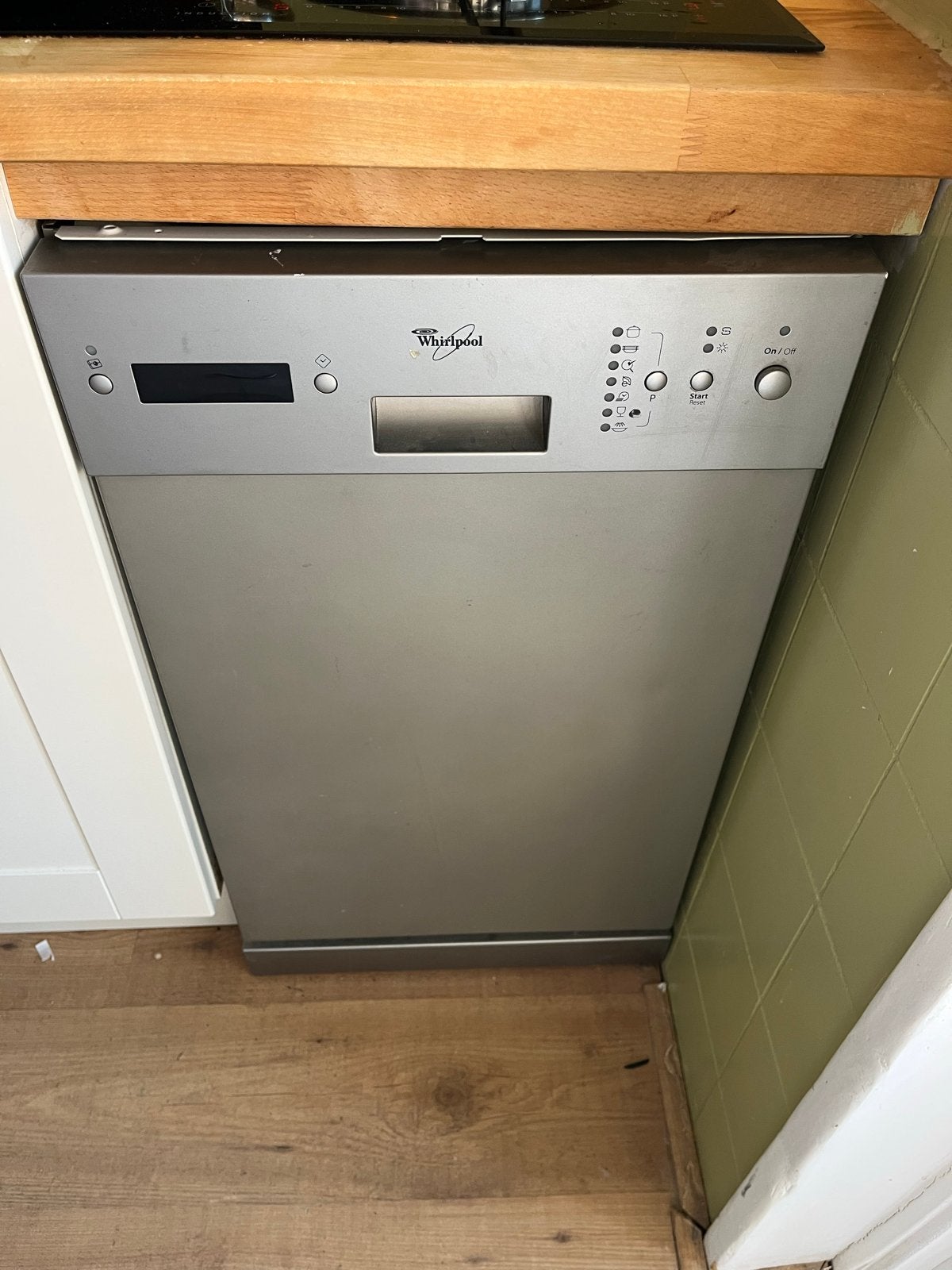 Whirlpool vaatwasser, Witgoed en Apparatuur, Vaatwasmachines, Ophalen, Gebruikt, 85 tot 90 cm, 45 tot 60 cm
