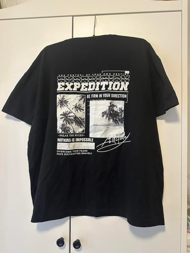 Expedition t-shirt, Zwart, Ophalen of Verzenden, Zo goed als nieuw, Korte mouw