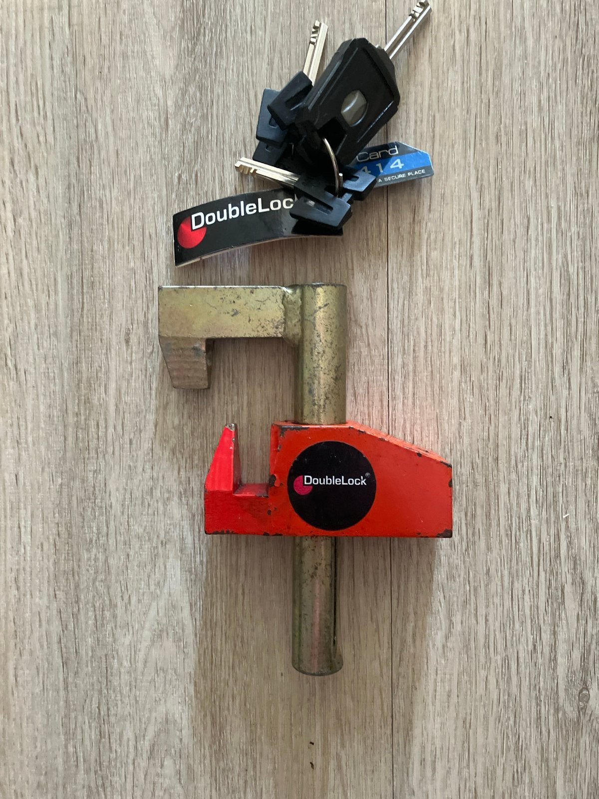 Doublelock Disselslot - Beveiliging voor aanhanger/caravan, Caravans en Kamperen, Caravan accessoires, Ophalen of Verzenden, Gebruikt