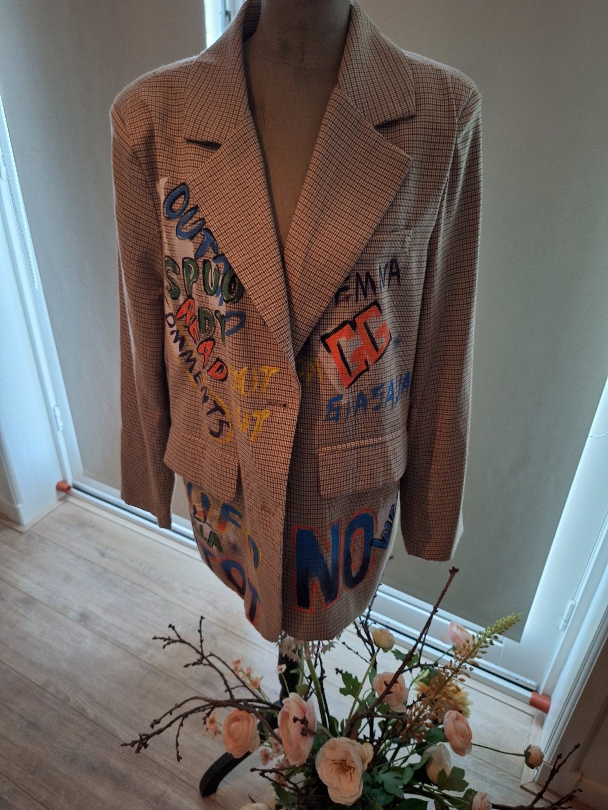 Super leuke blazer Maat S/M oversized, Kleding | Dames, Ophalen of Verzenden, Zo goed als nieuw