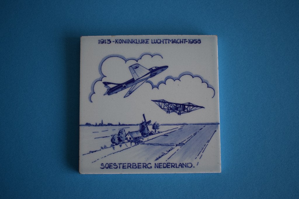 luchtvaart tegeltje Kon. Luchtmacht Soesterberg, Verzenden, Gebruikt, Overige typen
