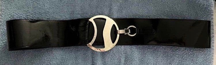 Robaco lak leren riem / centuur zgan, Ophalen of Verzenden, Zo goed als nieuw, Zwart, 100 cm of meer