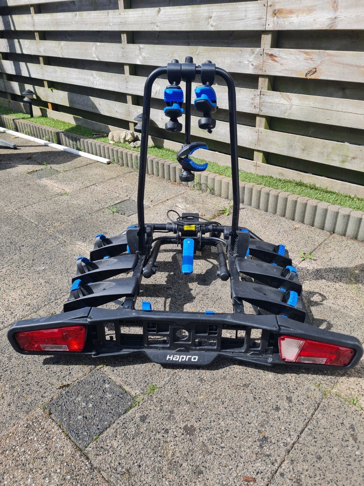 Hapro Atlas Premium III Trekhaakdrager - 3 fietsen, Ophalen, 3 fietsen of meer, Gebruikt, Trekhaakdrager