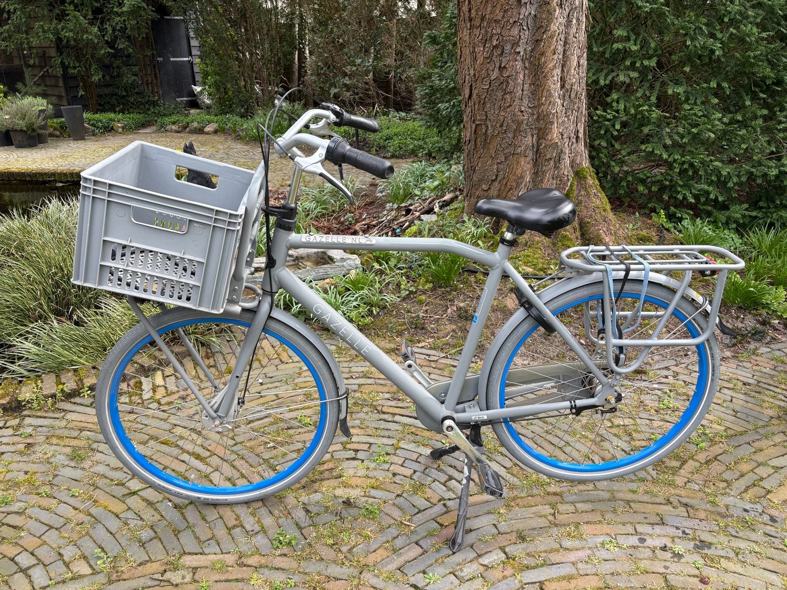 Gazelle fiets met Nexus versnellingen en bagagedrager, Ophalen, Gebruikt, Versnellingen, 56 cm of meer
