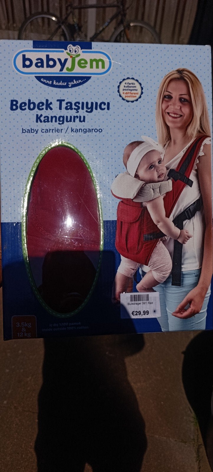 Babyjem Draagzak - Nieuw in doos, Overige merken, Nieuw, Ophalen of Verzenden, Buik, Rug of Zij