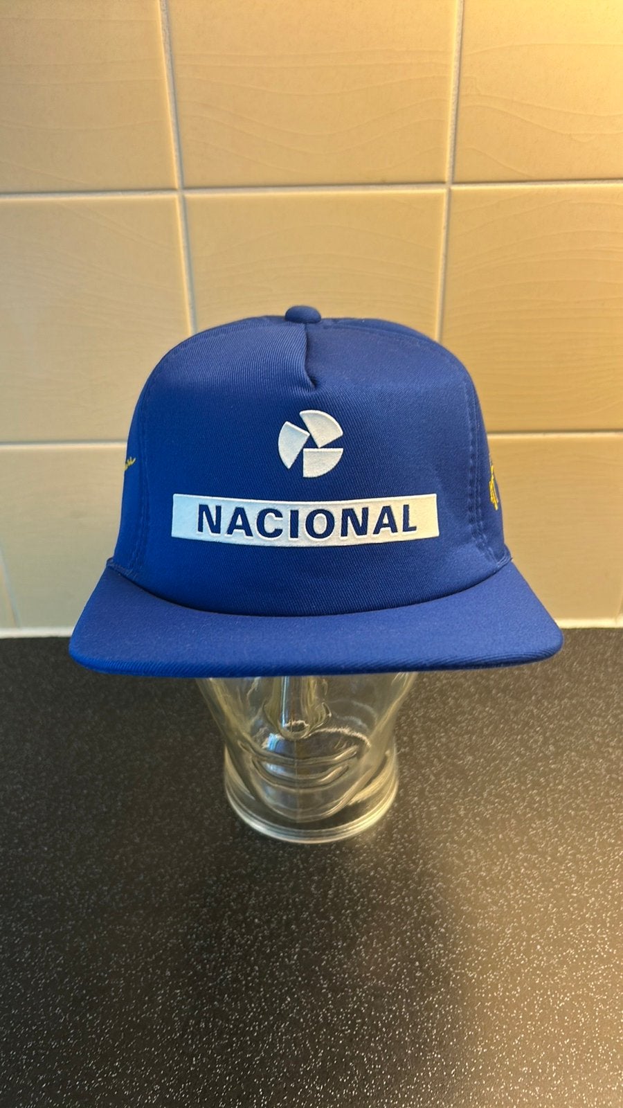 Jaren 90 Ayrton Senna Nacional cap, Ophalen of Verzenden, Zo goed als nieuw