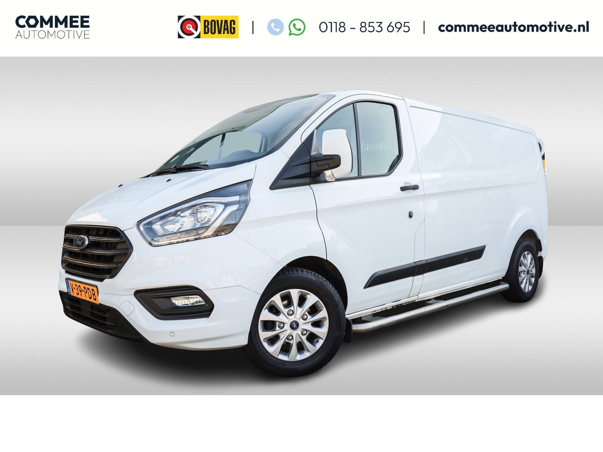 Ford Transit Custom 300 2.0 TDCI L2H1 Trend Stoelverw. I AC, Voorwielaandrijving, Zwart, 4 cilinders, 1991 kg