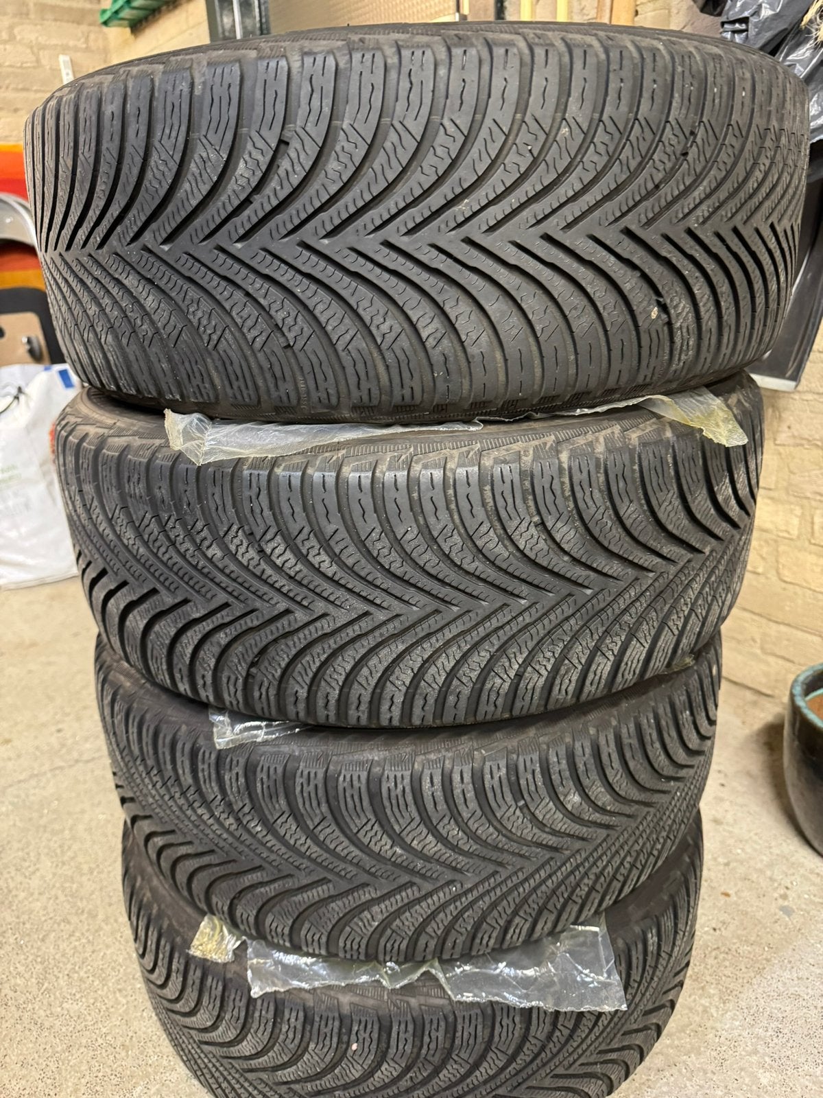 Set winterwielen, Auto-onderdelen, Ophalen, Gebruikt, 15 inch, Banden en Velgen