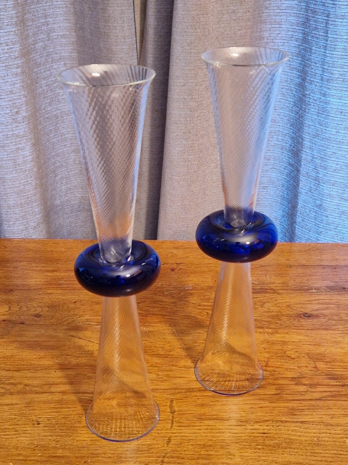 2X Borek Sipek design vaas, 7X7X33 cm, 1 vaas onder 2 chips, Ophalen of Verzenden