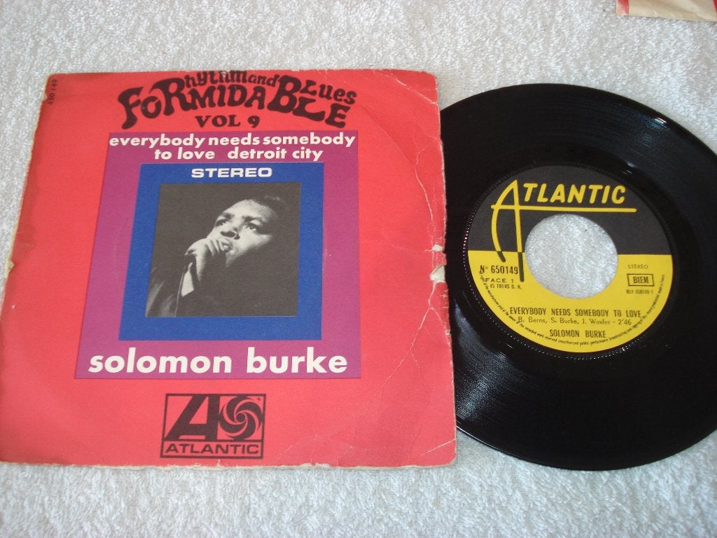 Solomon Burke  Everybody needs Somebody  France  Orgineel, Fotohoes, Ophalen of Verzenden, Zo goed als nieuw, R&B en Soul