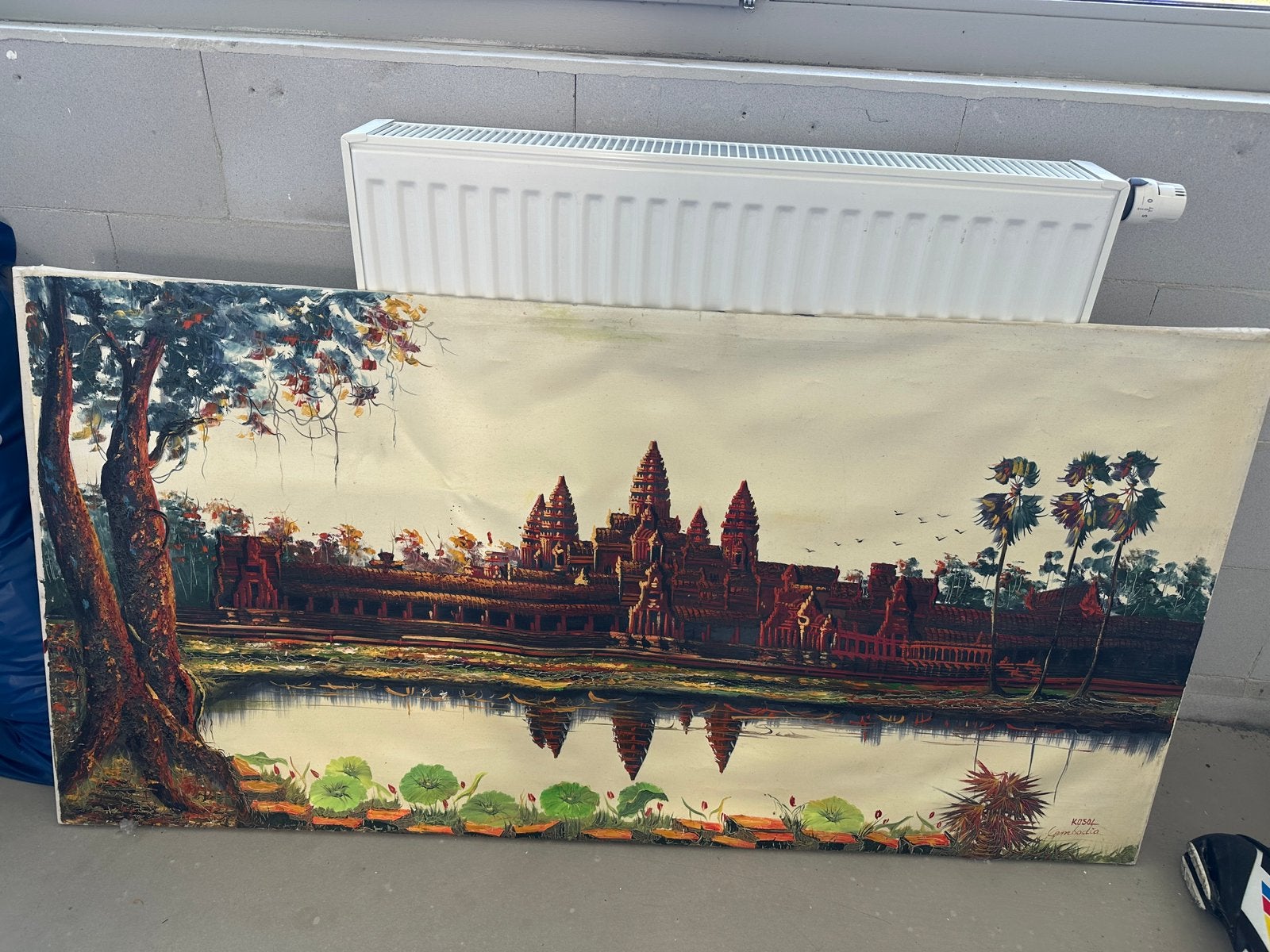 Schilderij cambodja, Ophalen, Gebruikt, Schilderij