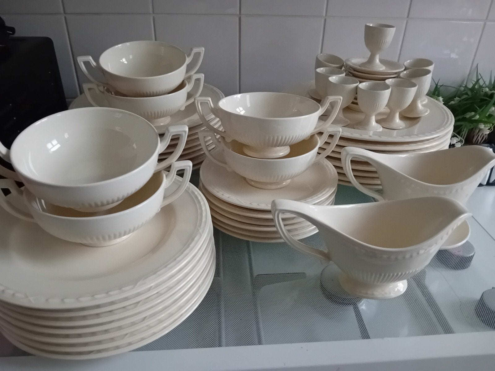 servies 47 delig, Overige merken, Keramiek, Vintage, Ophalen of Verzenden