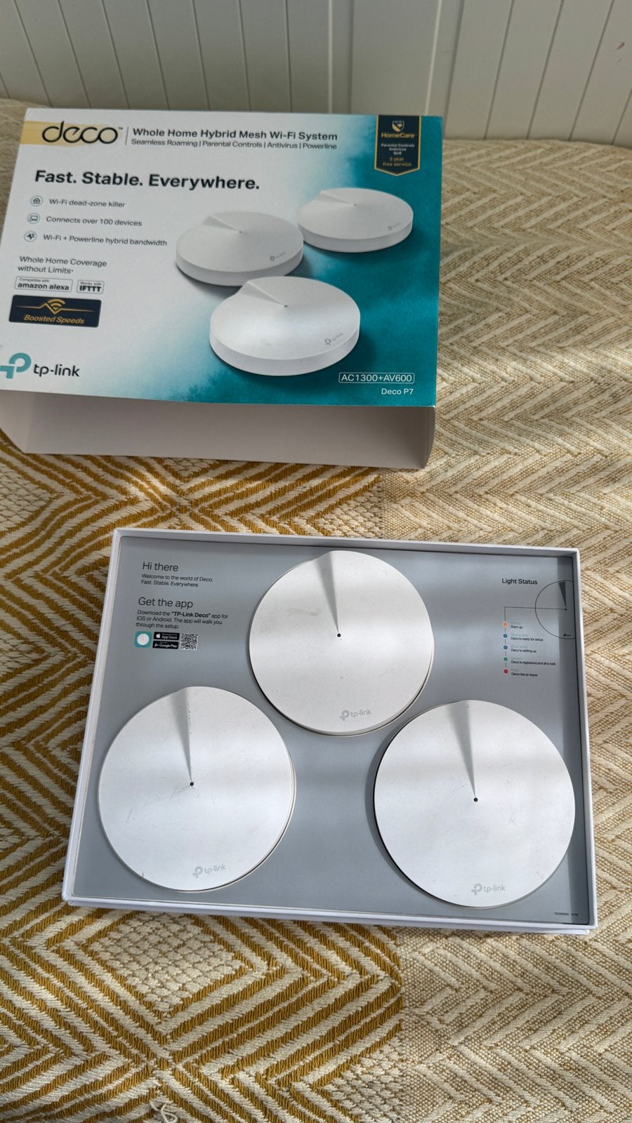 TP-Link Deco P7 Whole Home Hybrid Mesh Wi-Fi Systeem, Ophalen of Verzenden, Gebruikt, Router