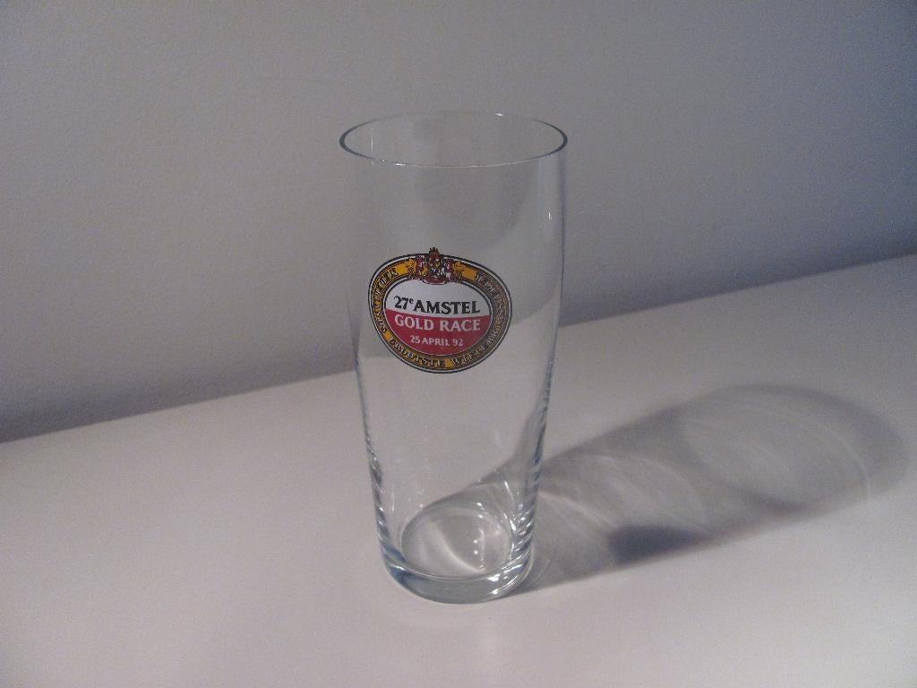 Amstel Bierglas 27e Amstel Gold Race, Ophalen of Verzenden, Zo goed als nieuw, Glas of Glazen, Amstel