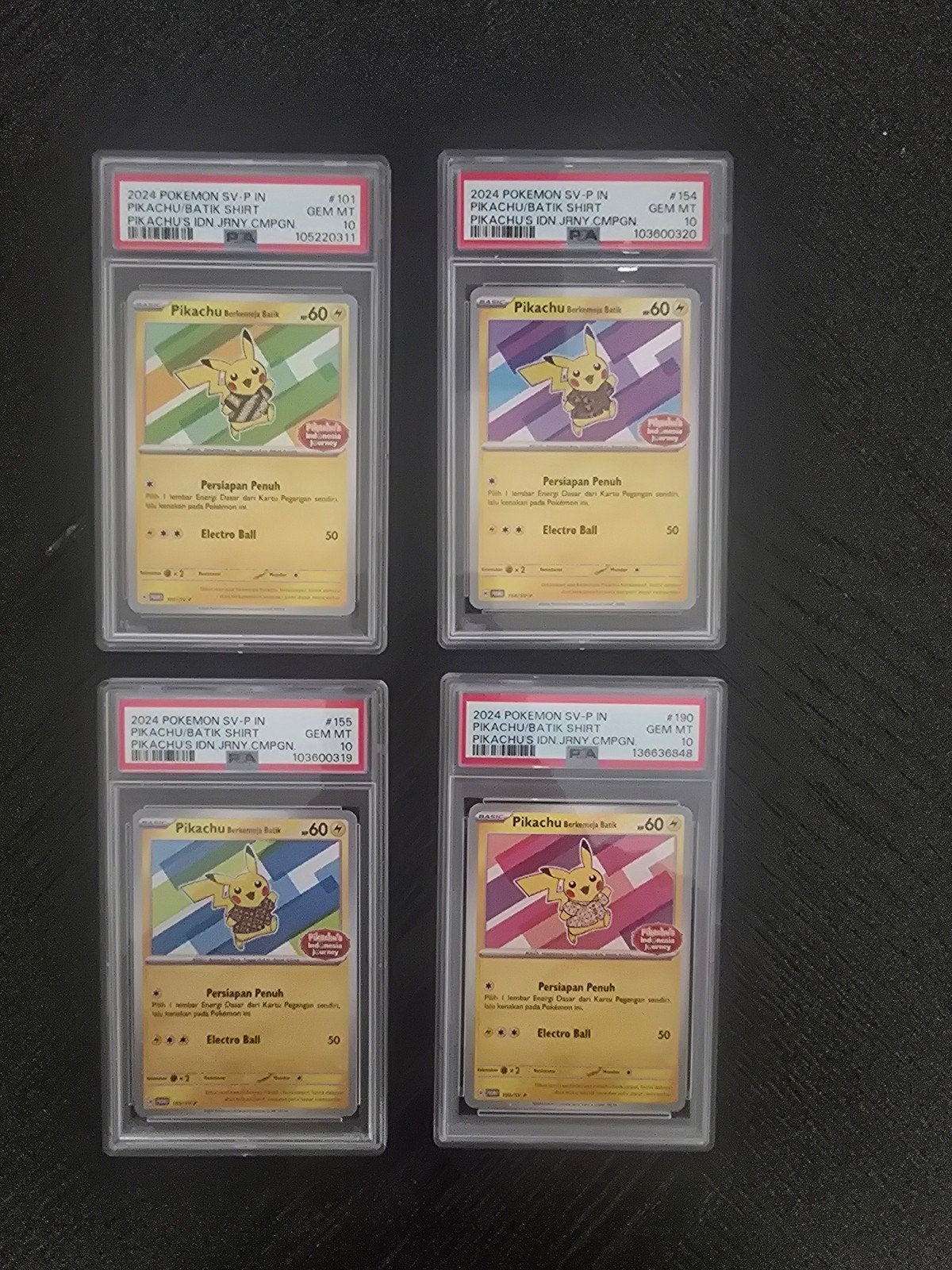 Pikachu Batik Set PSA 10, Ophalen of Verzenden, Zo goed als nieuw, Losse kaart