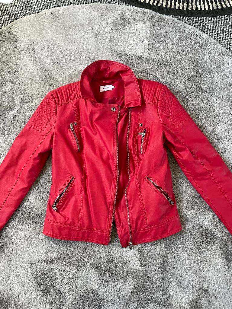Only rode jas - Maat 36, Ophalen, Zo goed als nieuw, Maat 36 (S), Rood