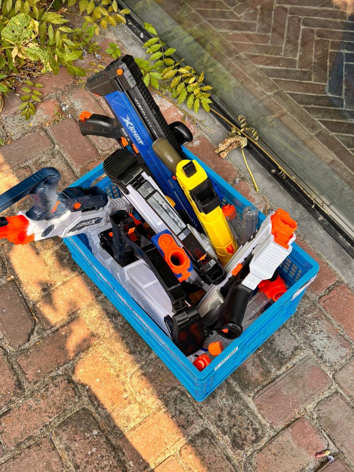 Een Krat nerf pistolen, Verzamelen, Ophalen, Gebruikt