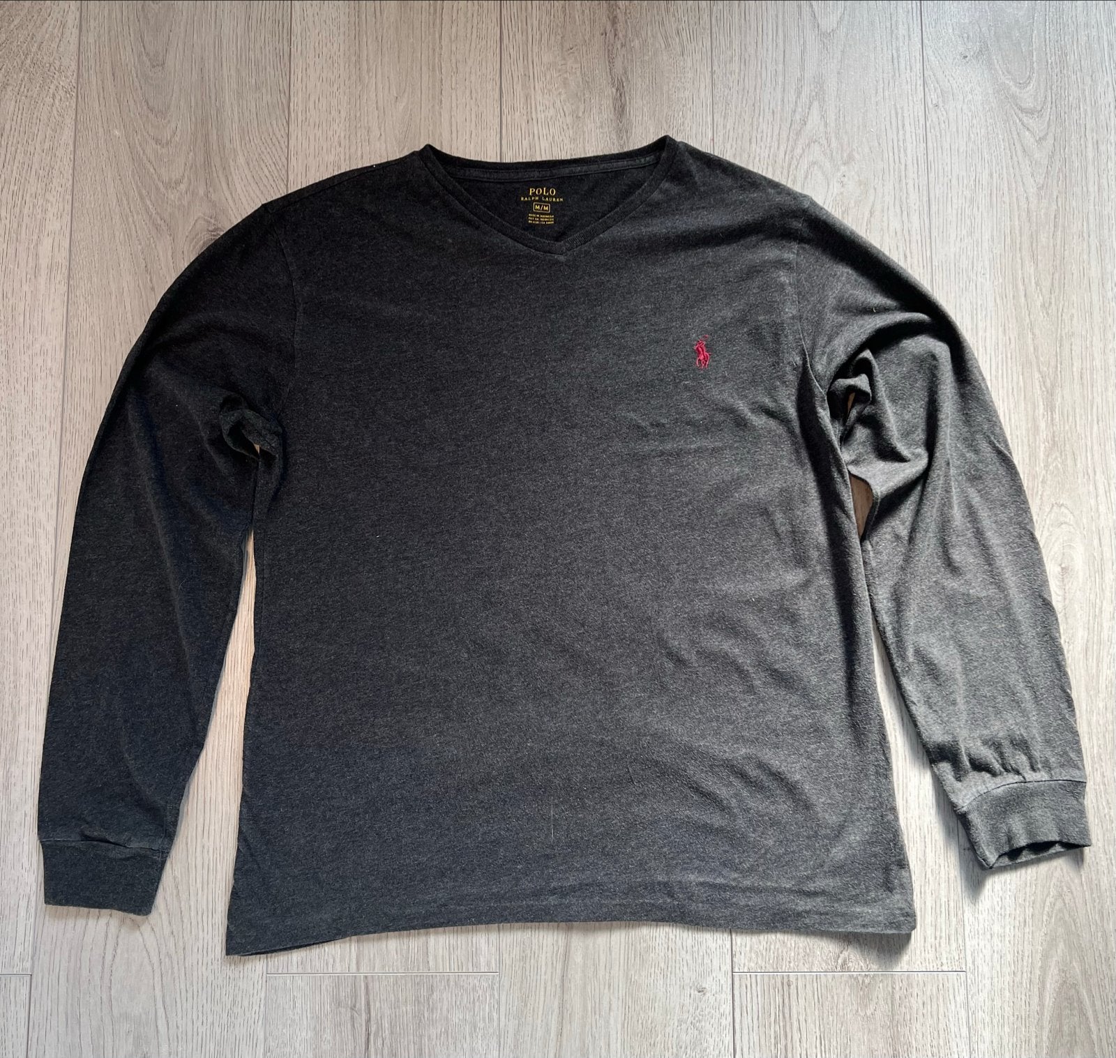 Ralph Lauren longsleeve maat M perfecte staat, Kleding | Heren, Ophalen of Verzenden, Zo goed als nieuw, Maat 48/50 (M), Grijs