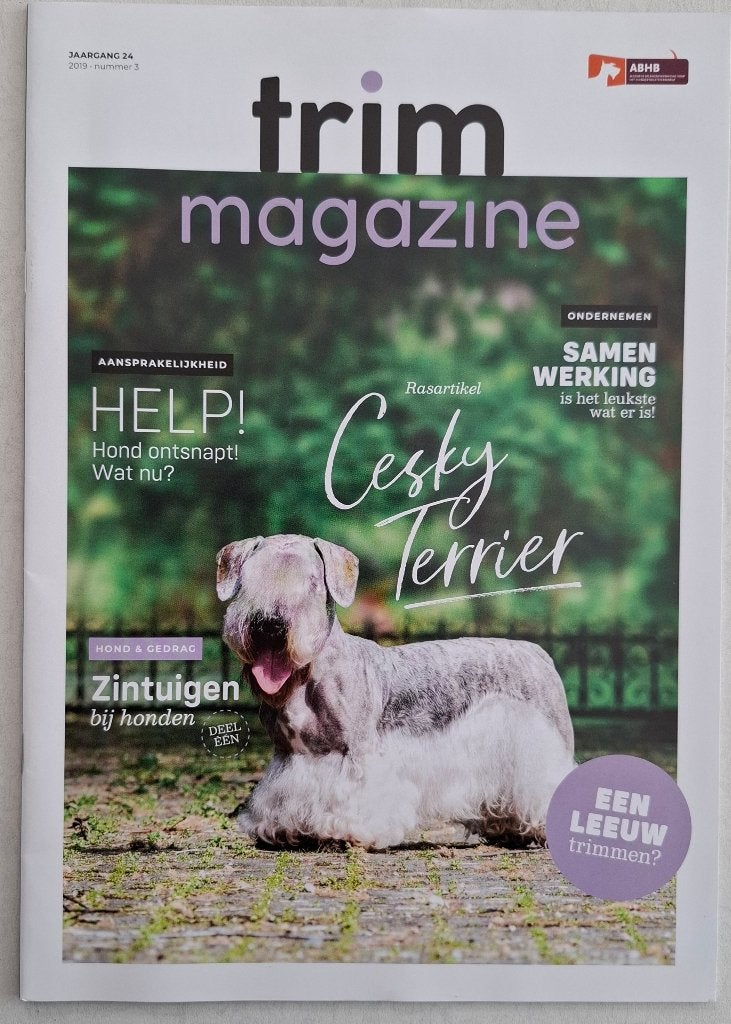 Trimblad Jaargang 24 Nr 3 (2019) - Cesky Terrier Nieuw, Ophalen of Verzenden, Nieuw, Honden