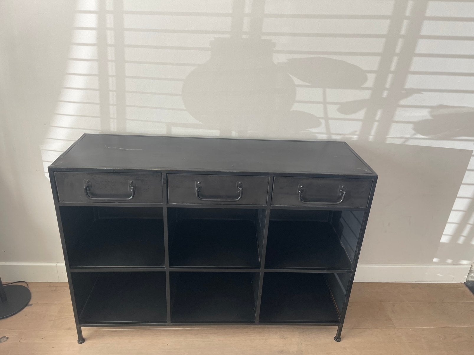 Zwart kast dressoir staal, Ophalen, Gebruikt
