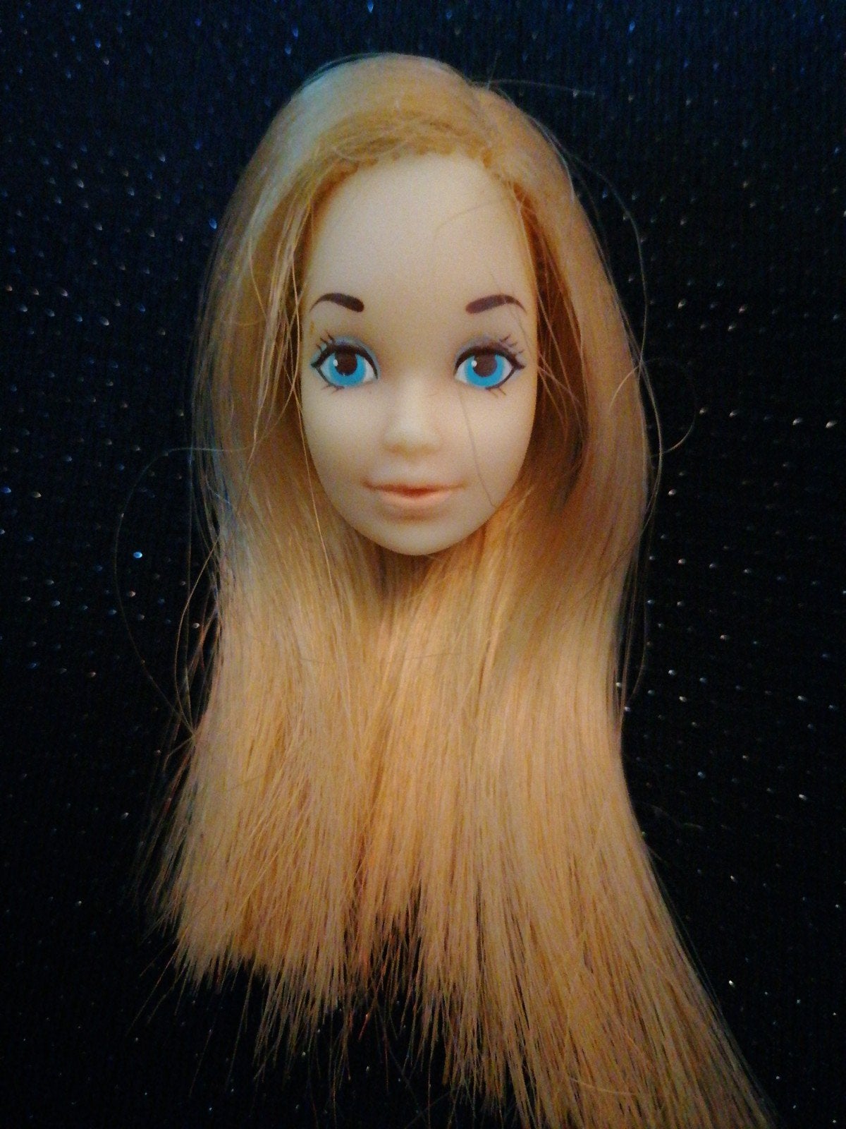 vintage barbie poppen hoofdje German Steffy, Ophalen of Verzenden, Gebruikt, Fashion Doll