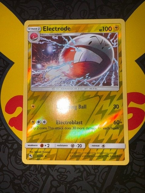 electrode 22/68 reverse holofoil, Ophalen of Verzenden, Zo goed als nieuw, Losse kaart