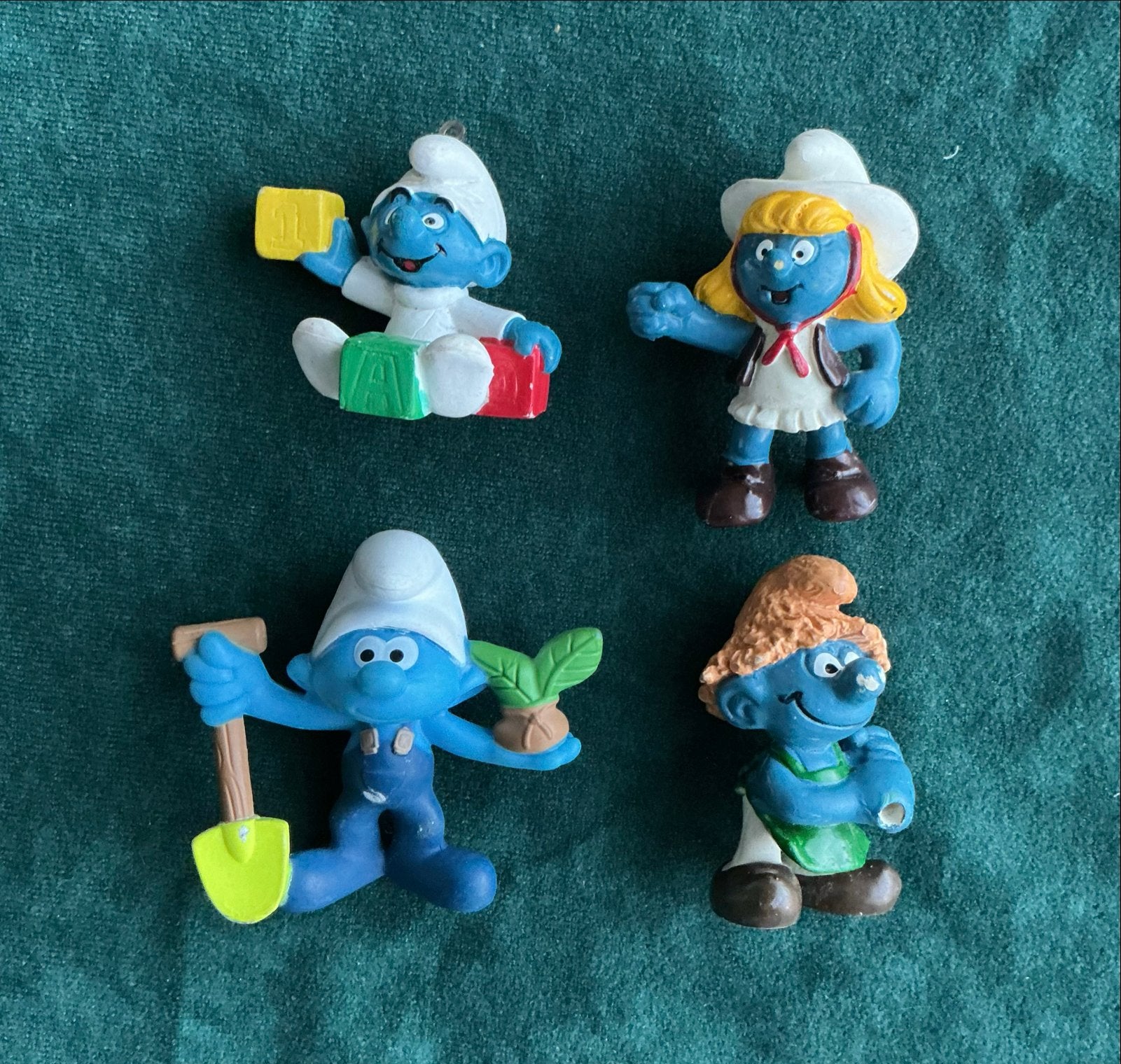 Set van 4 Smurfen beeldjes - Schleich/Peyo, Verzamelen, Ophalen of Verzenden, Gebruikt