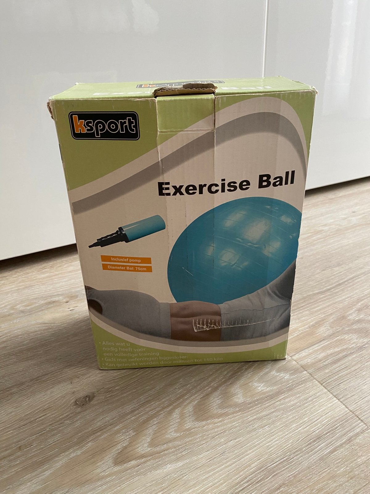 Ksport Workout/Yoga Bal Blauw ZGAN!, Ophalen of Verzenden, Zo goed als nieuw, Overige typen