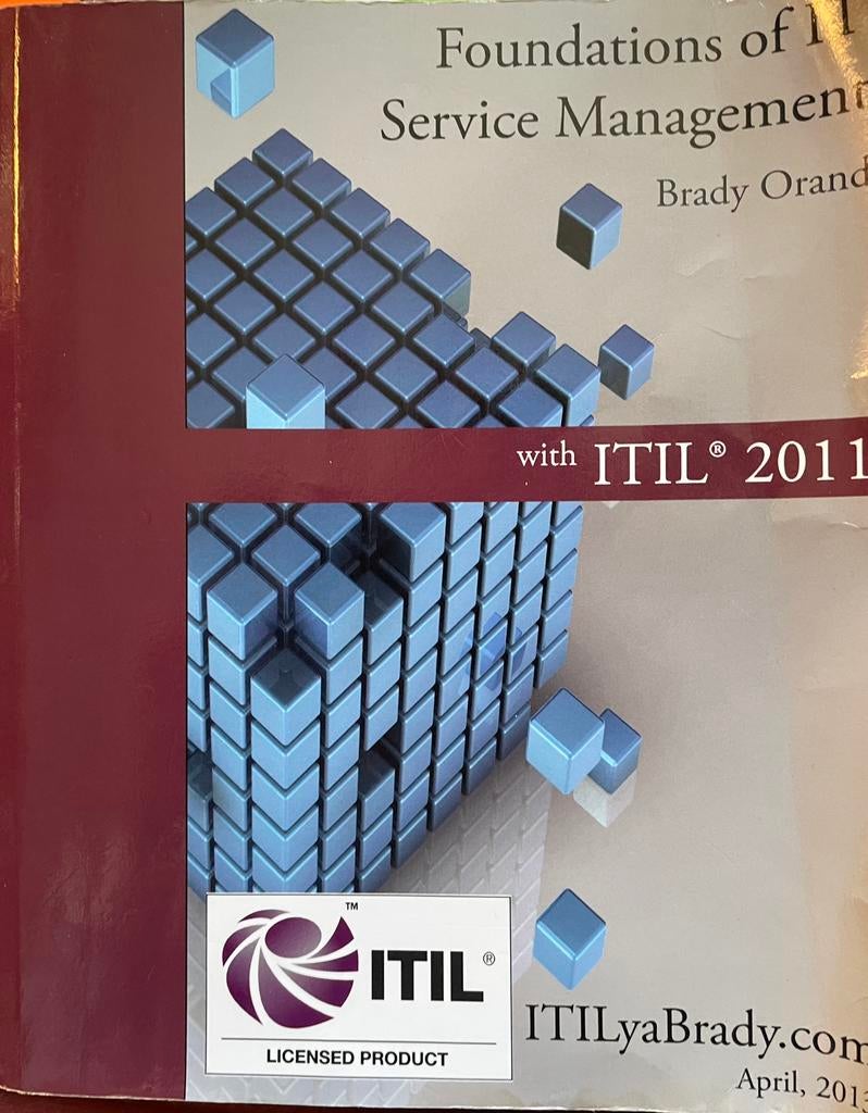 ITIL 2011, Ophalen, Zo goed als nieuw, Overige onderwerpen
