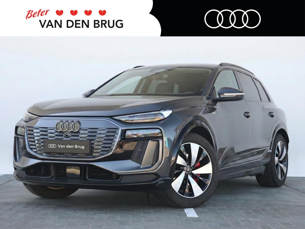 Audi Q6 e-tron Advanced edition 83 kWh | Leder | Trekhaak |, Auto's, Audi, Automaat, Achterwielaandrijving, Gebruikt, Zwart