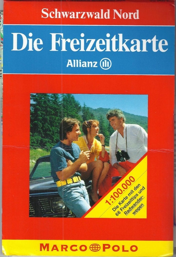 Pl656 plattegrond noord schwarzwald die freizeitkarte, Gelezen, 2000 tot heden, Ophalen of Verzenden, Landkaart