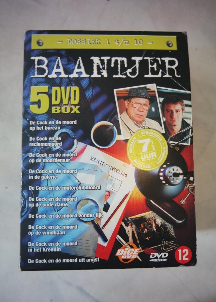 Baantjer Dossier 1 t/m 10 (5 Dvd Box), Alle leeftijden, Boxset, Ophalen of Verzenden, Zo goed als nieuw