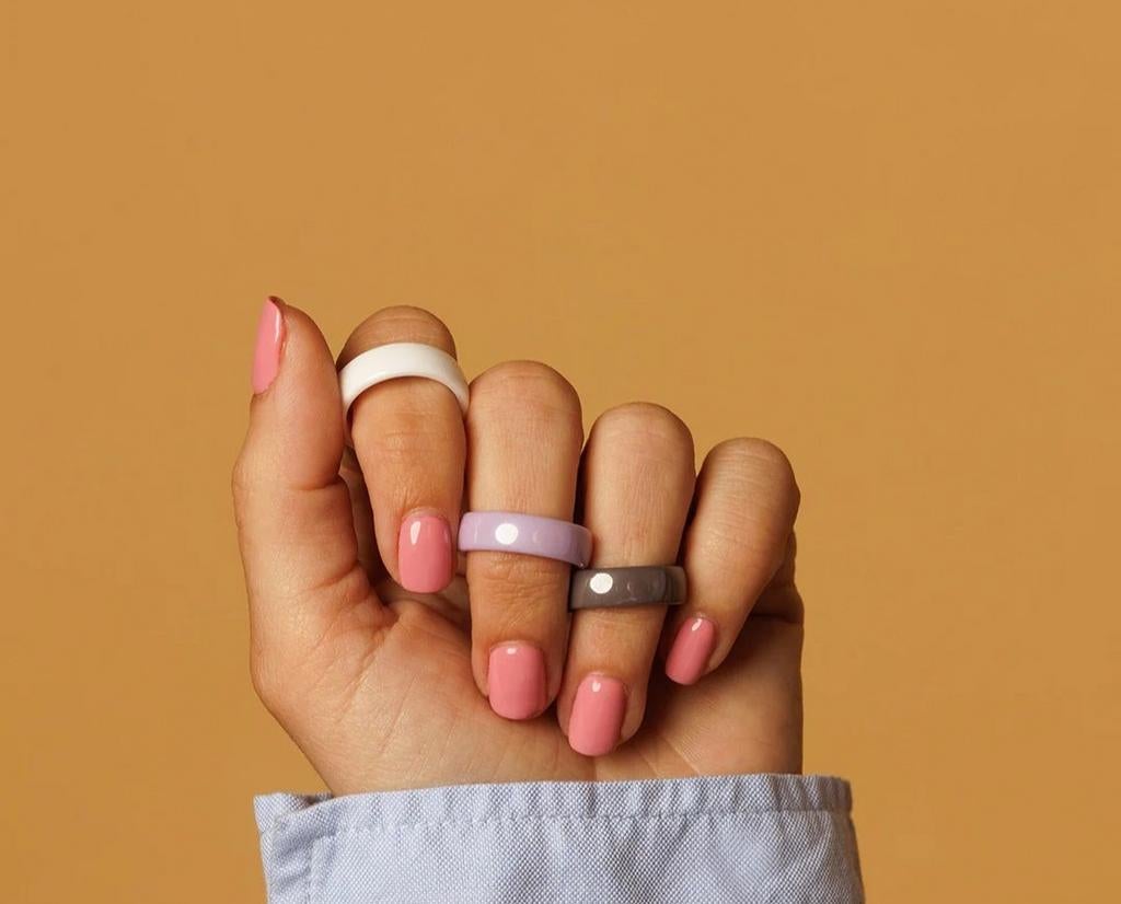 My Bendel  * keramieken ringen 4 stuks onbreekbaar. Nieuw !, Met kristal, Wit, Nieuw, Ophalen of Verzenden