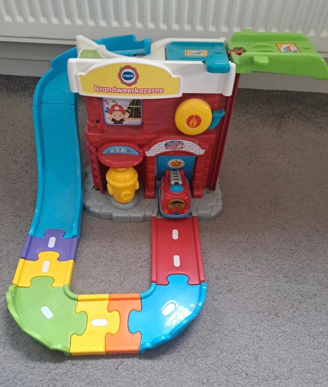 VTech Toet Toet Auto's Brandweerkazerne met Bram, Kinderen en Baby's, Speelgoed | Vtech, Ophalen, Gebruikt, 6 maanden tot 2 jaar