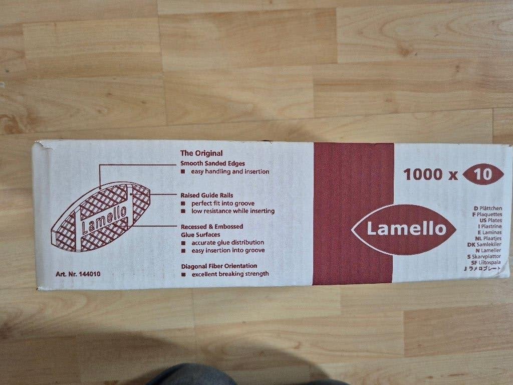 Lamello Lamellen type 10 (53x19x4 mm) doos 1000 stuks, Ophalen of Verzenden, Nieuw, 50 tot 100 mm, Overige typen