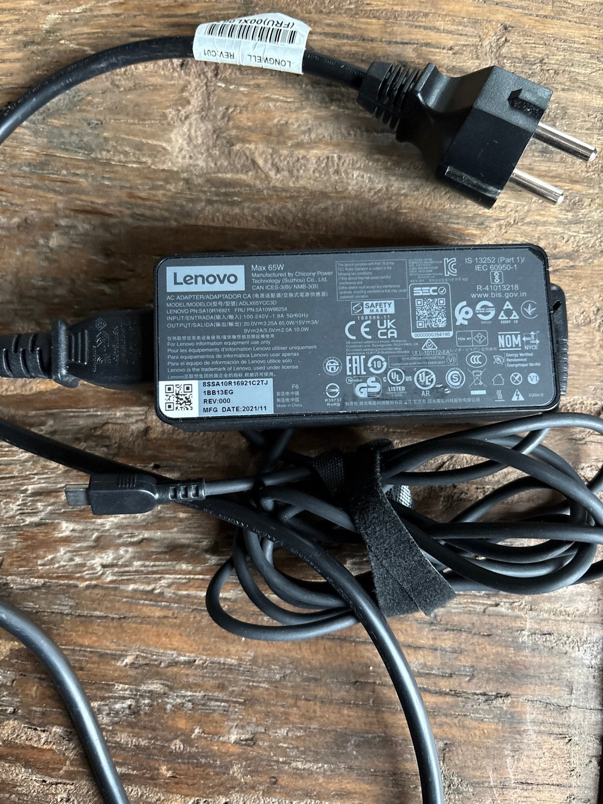 Lenovo 65W USB-C Oplader - Origineel en Zo goed als nieuw, Ophalen of Verzenden, Zo goed als nieuw