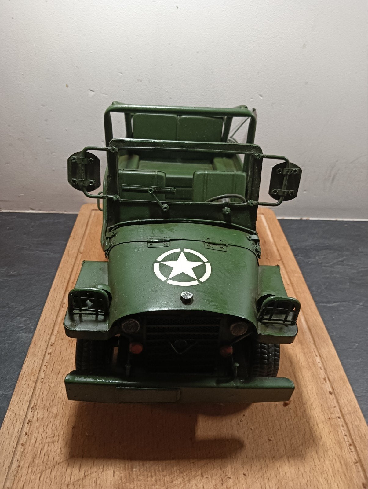 Handgemaakt Tin Model Willys Overland Jeep 1940, Ophalen of Verzenden, Gebruikt, Overige typen