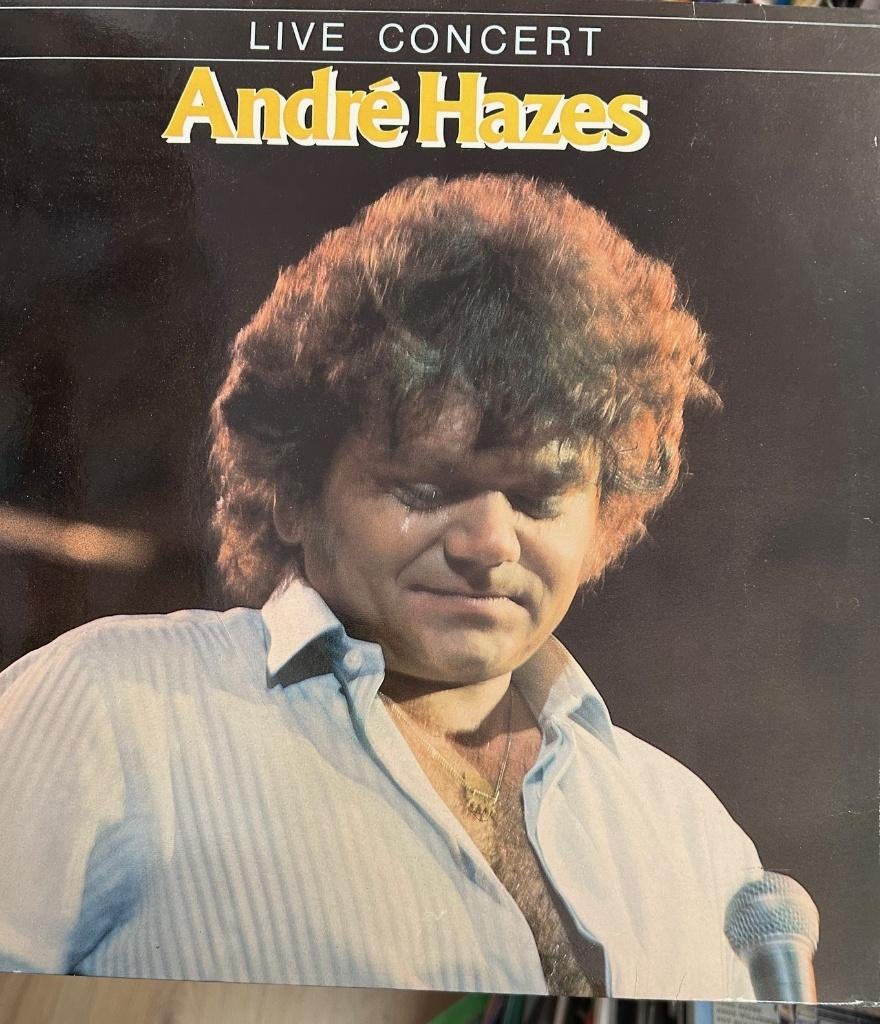 André Hazes: Live Concert (lp), Cd's en Dvd's, Vinyl | Nederlandstalig, Ophalen of Verzenden, Zo goed als nieuw, 12 inch, Levenslied of Smartlap
