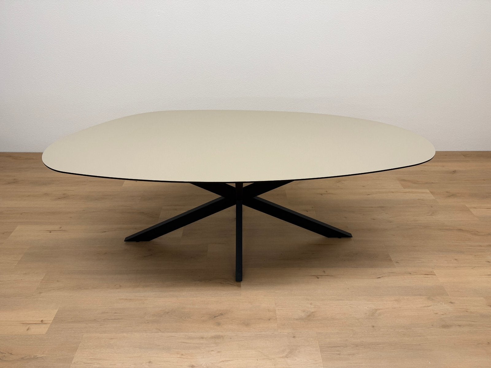 Organische eettafel HPL Beige 220x100 - Direct Leverbaar