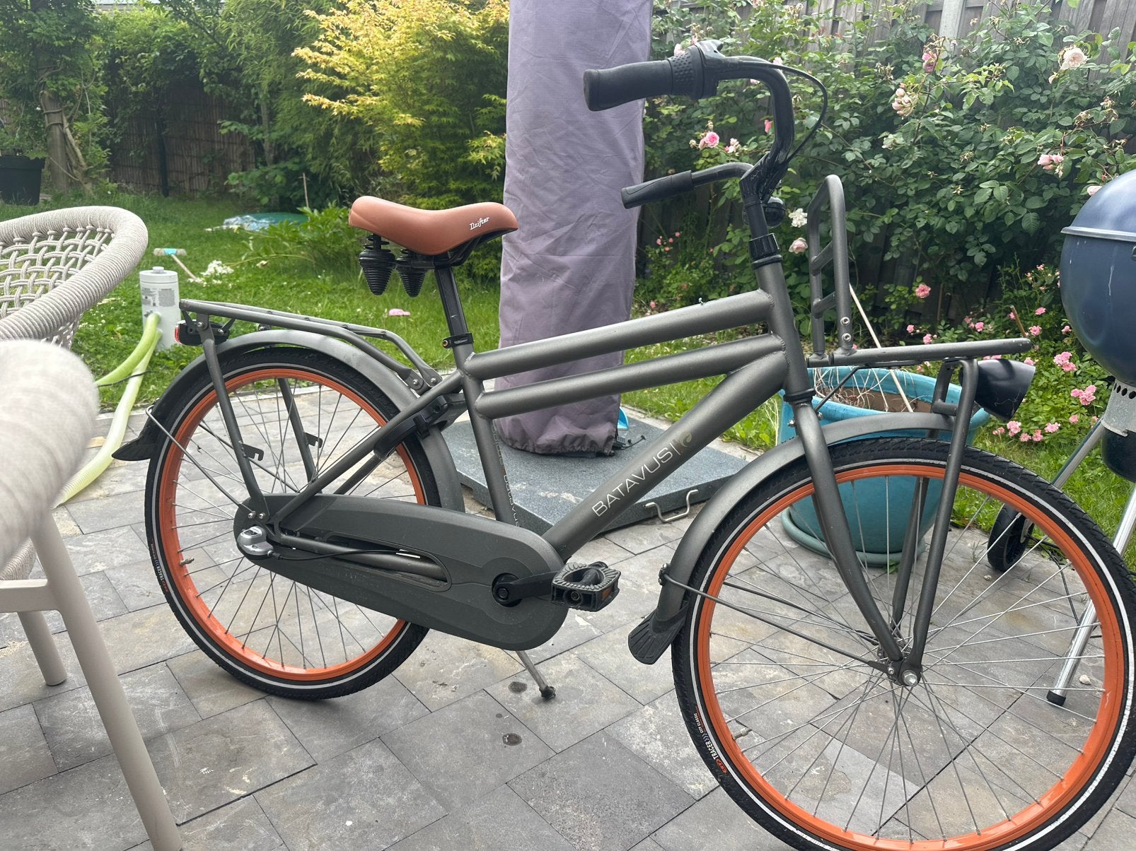 Stoere Batavus Transporter Jongensfiets 24 inch, Ophalen, Velgrem, Handrem, Gebruikt